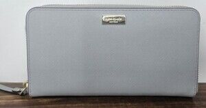 Kate Spade Laurel Way Neda Zip Around Saffiano Leather Wallet Cloudcover New